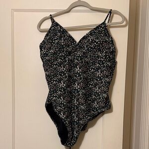J. Crew Floral One Piece Swimsuit